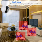 Tuya 2 Way Audio 5MP Wifi Smart Home Baby Monitor Mini Indoor Security IP Camera 2K PTZ Auto Tracking CCTV Surveillance Camera