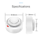 Tuya Smart WiFi Smoke Sensor Fire Protection Smoke Detector 85dB Sound Security System Firefighters  Smartlife APP Control