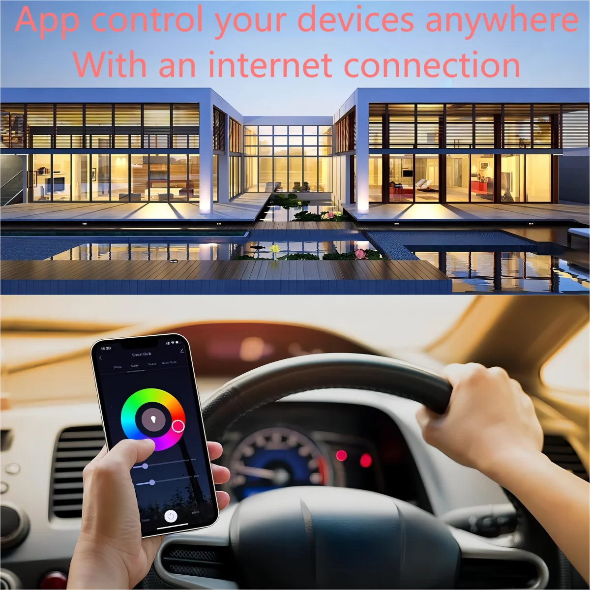 2PCS Tuya Smart LED Bulb E27 9W 900lm RGBCW Color Changing AC220V Bluetooth WiFi Alexa/Google Home Compatible Screw Light Bulbs