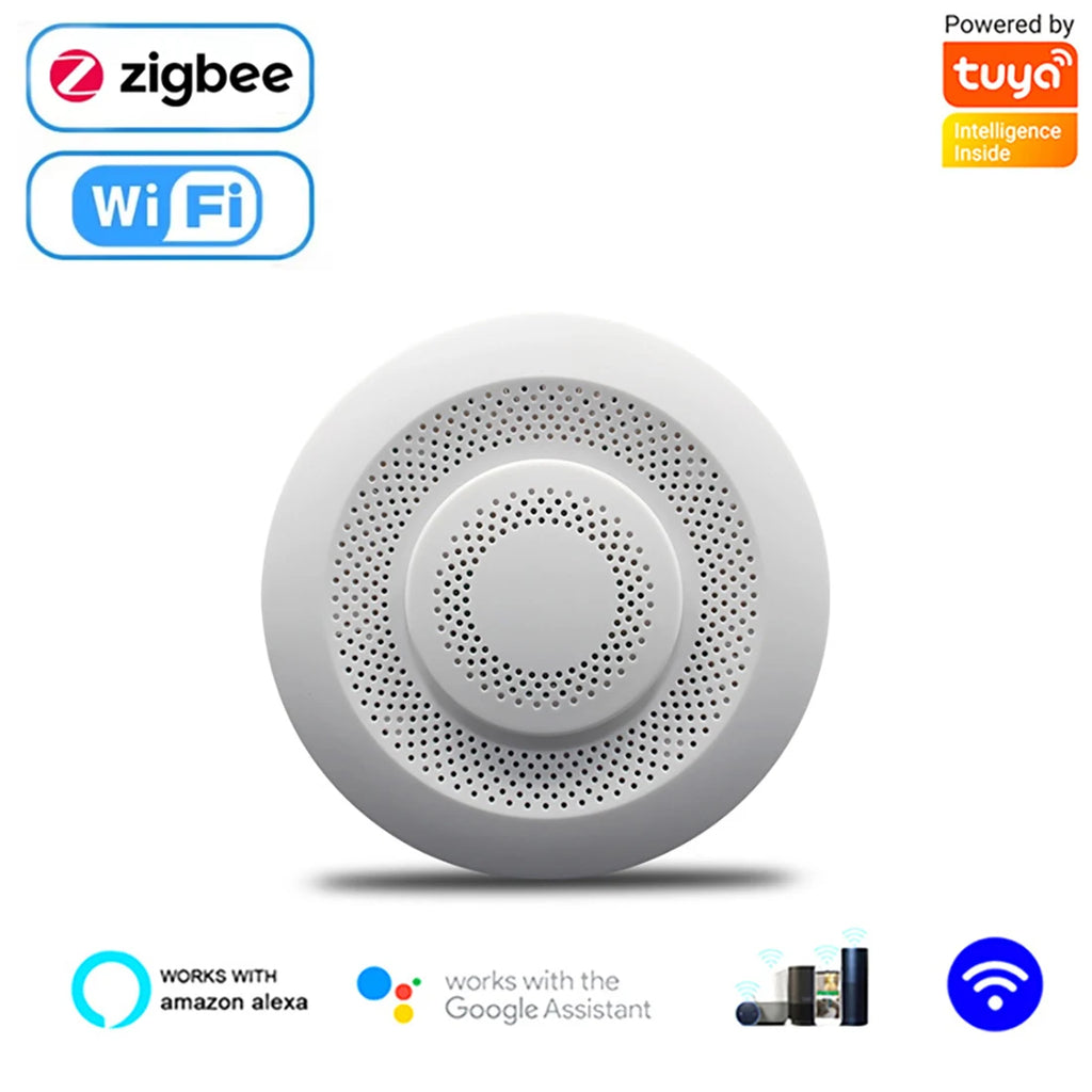 Tuya Zigbee/WiFi Air Quality Sensor Smart Air Box CO2 Meter Formaldehyde VOC Temperature Humidity Sensor work with Alexa Google