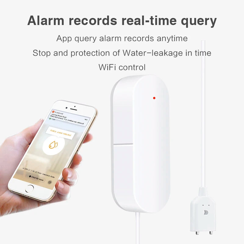 Tuya WiFi Water Leakage Sensor Smart Home Water Leakage Detector Flood Alert Overflow Security Protection Via Smart Life