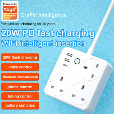 Smart Power Strip – Wi-Fi & USB Ports