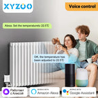 Smart Tuya WiFi/Zigbee TRV Thermostatic Head Radiator Valve Actuator Home Remote Temperature Controller Alexa Google Home Alice