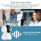 Tuya 2 Way Audio 5MP Wifi Smart Home Baby Monitor Mini Indoor Security IP Camera 2K PTZ Auto Tracking CCTV Surveillance Camera