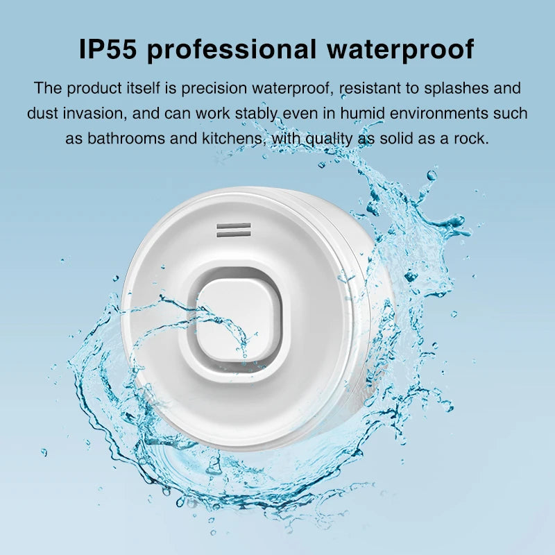 WiFi Water Leak Detectors 3 Pack, 100dB Loud Water Leak Sensor, Wireless Wi-Fi Water Leak & Drip Alarm, Smartlife App Alerts,