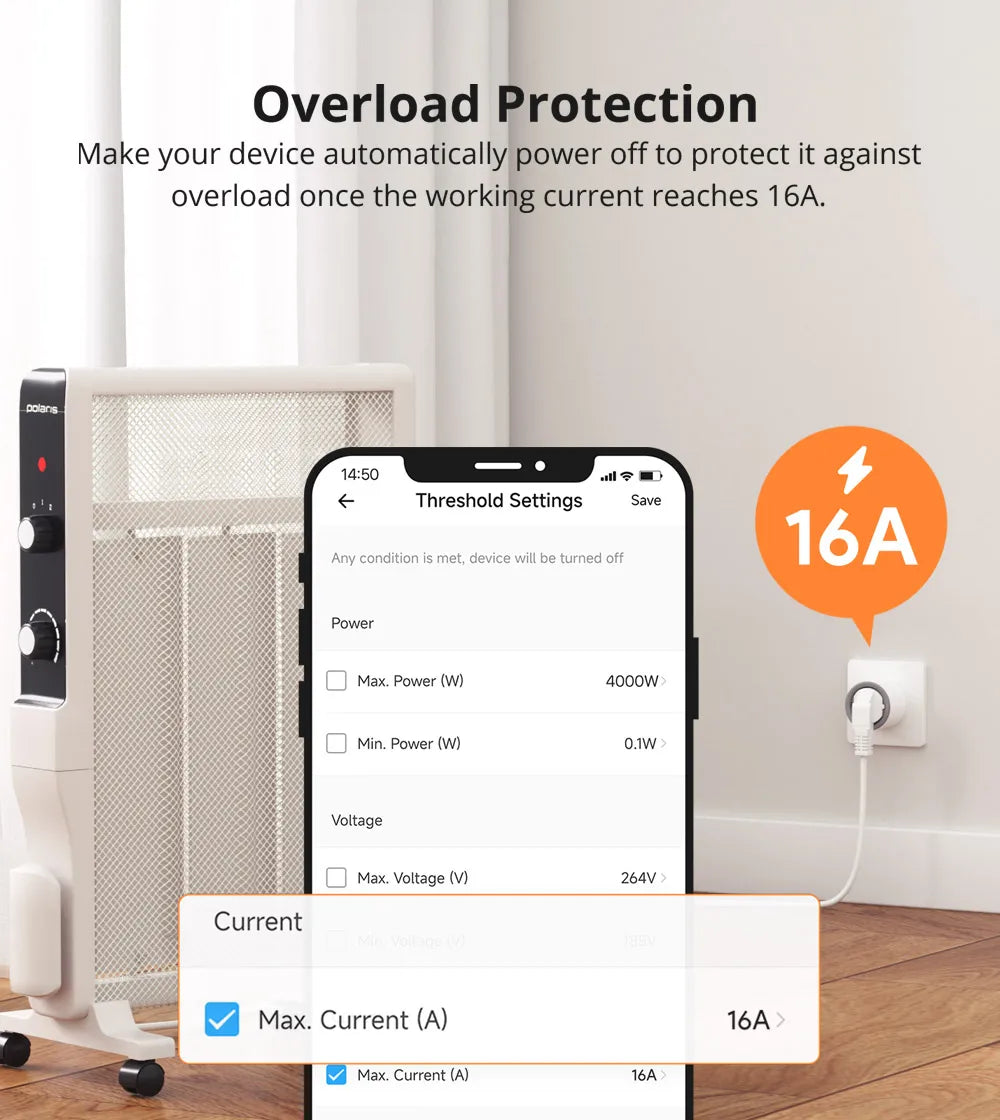SONOFF S60 EU/UK WiFi Socket Smart Home Plug Power Monitor Outlet Vioce eWeLink Remoter Control Alexa Google Home SmartThings