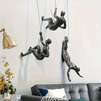Climbing Man Wall Decor Sculpture