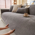Minimalist Chenille Sofa Cover – Non-Slip Couch Protector for Modern Living Rooms