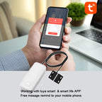 Tuya WIFI Smart Door Window Magnetic Sensor Security Alarm Open Closed Detector Home Anti-theft Door Iron Rolling Door Sensor