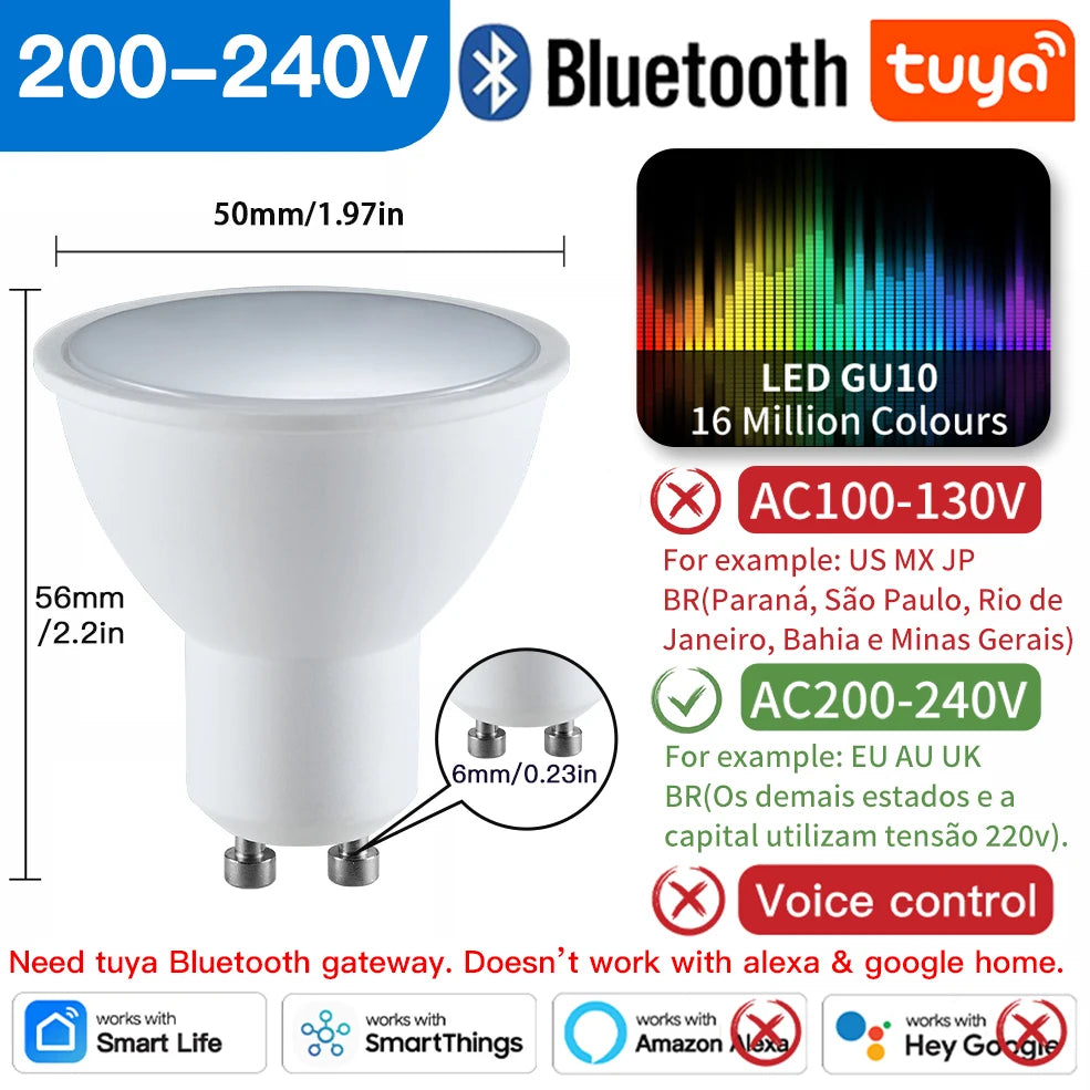 Smart RGB GU10 Bulbs – Voice Control