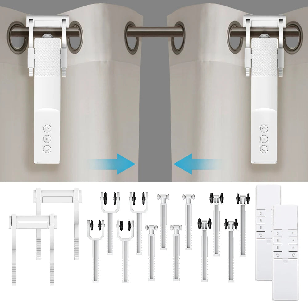 Zigbee Smart Curtain Driver Robot For Roman I Type U Type Curtains Track Alexa Google Home Control Zemismart Motor Drivers