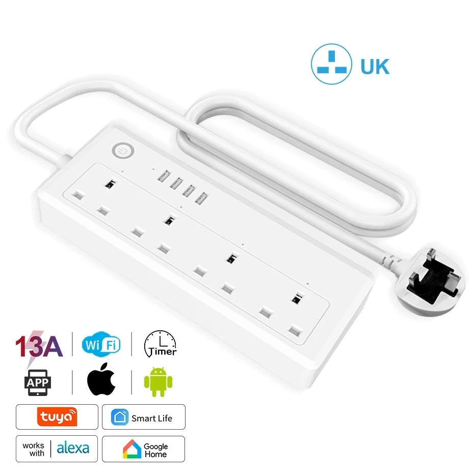 Smart Power Strip – Wi-Fi & USB Ports