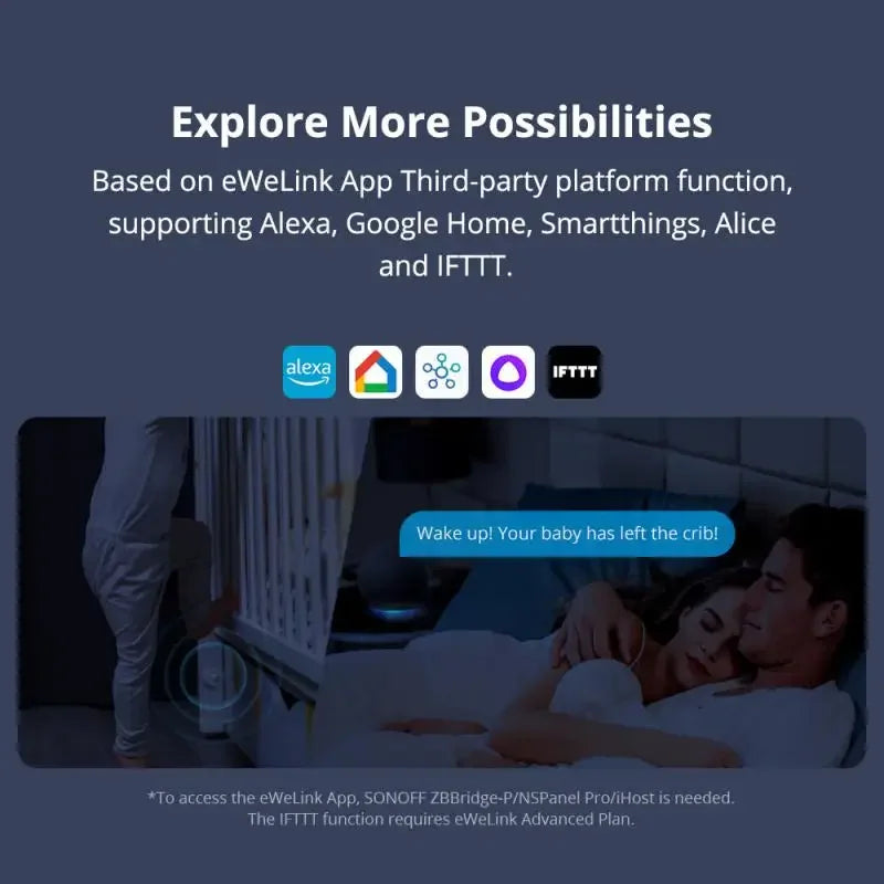 SONOFF SNZB-03P SNZB 03P Zigbee Motion Sensor Human Presence Sensor Light Detection Home Security Local Smart Scene Linkage