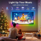 LED Ambient Light with AR Color Sensor RGBIC LED Strip Light Color Changing Smart LED TV Backlight for Home Theater Party Festiv