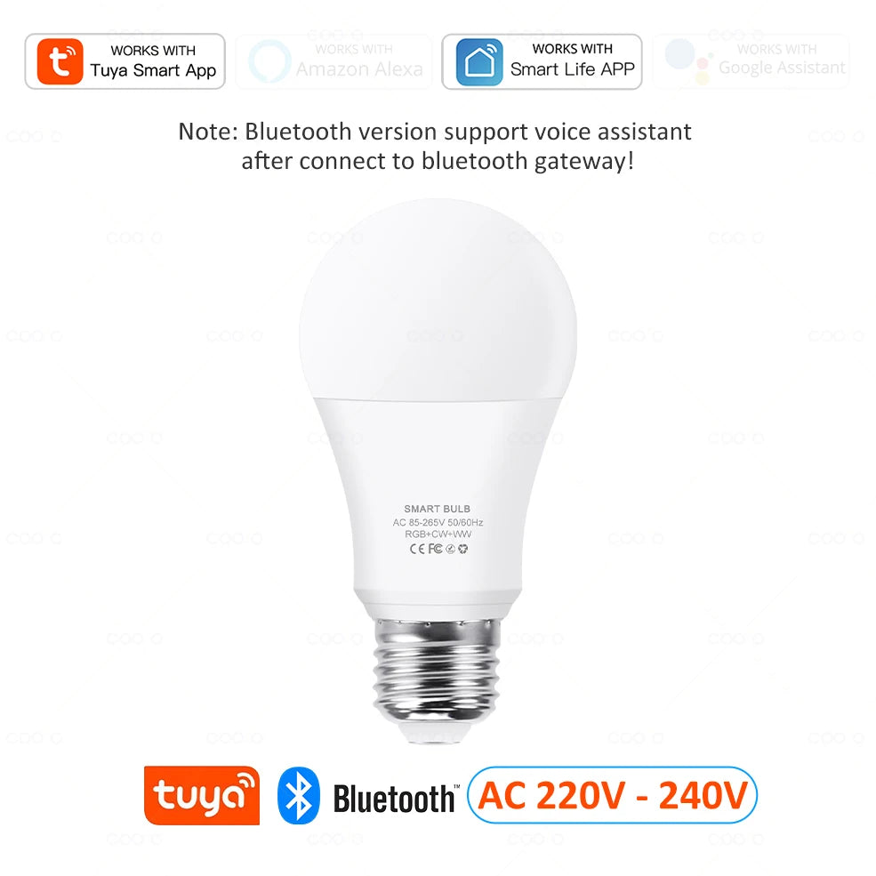 Smart RGB Light Bulb – Voice Control