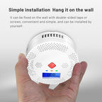 Tuya WiFi Smart Carbon Monoxide Detector Alarm 85dB Sound Warning LCD Digital Display Home Indoor Real-Time CO Monitor Poisoning