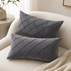 Velvet cushion cover set for elegant sofa and bedroom décor