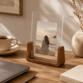Wood acrylic photo frame for modern home and desk décor